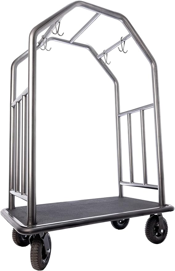 Coastal Luggage Cart Fully Assembled – All-Weather Resistant Stainless Steel - Image 2