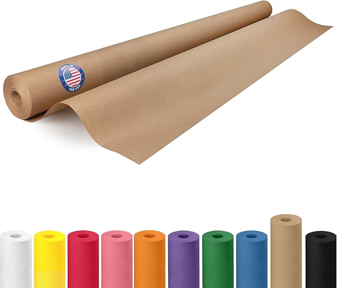 Brown Paper Roll 48" x 1200" by IDLPackaging
