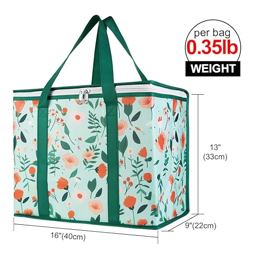 Bodaon 2-Pack Insulated Reusable Grocery Shopping Bags, X-Large Picnic Cooler - Image 2