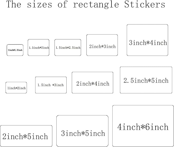 100 Custom Stickers for Business Logo Personalized Stickers Labels Rectangel - Image 5