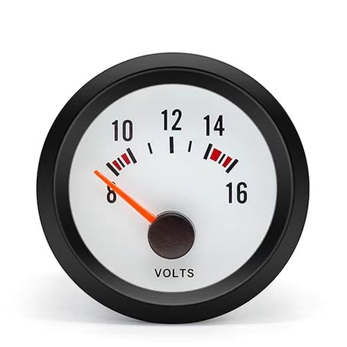 2" 52mm Voltage Gauge Digital Blue LED Voltmeter Meter 8-16V - Image 2