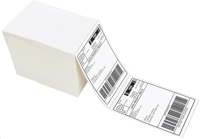 Sale4Less 3000 Fanfold 4 x 6 Direct Thermal Shipping Labels by SALES4LESS