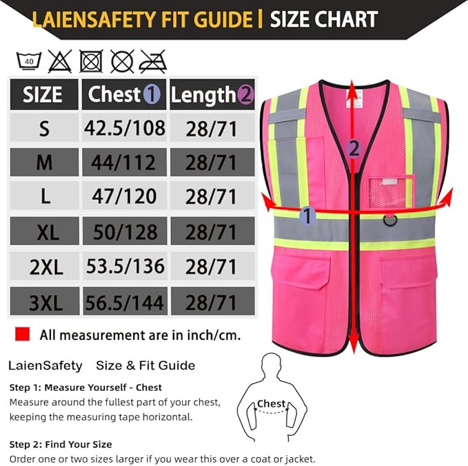 Safety Vest for Men Women Reflective - Image 2