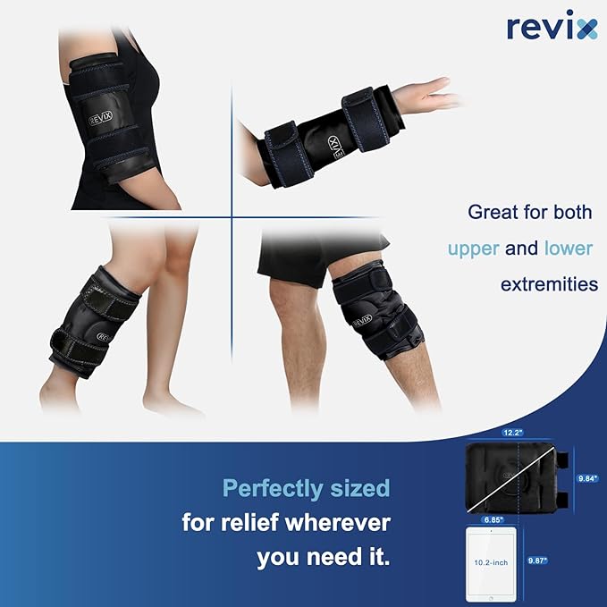 REVIX Ice Wrap for Knee Discomfort, Reusable Knee Ice Pack Wrap - Image 5