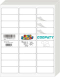 Coopaty 1" X 2-5/8" inch Shipping Labels, 30 Up FBA Barcode Address Mailing by COOPATY