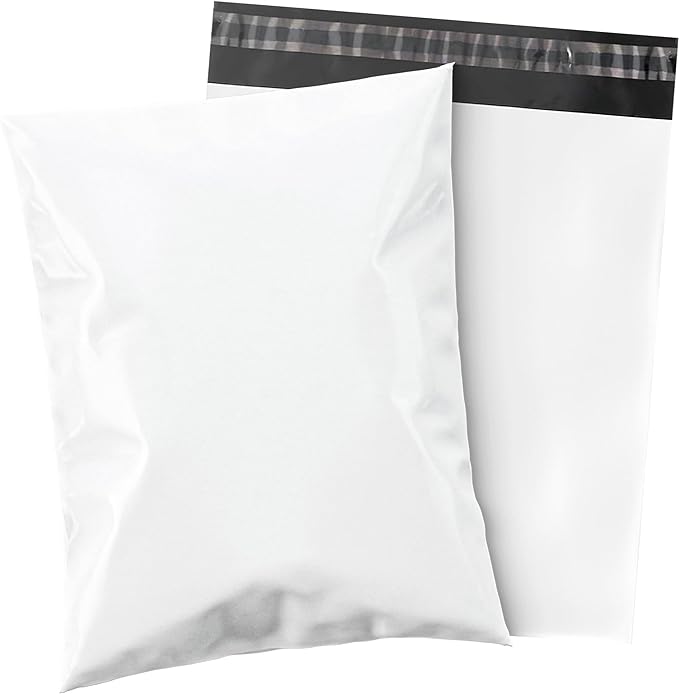 Shop4Mailers 19 x 24 Glossy White Plastic Self Seal Poly Mailer Flat Bags by Shop4Mailers