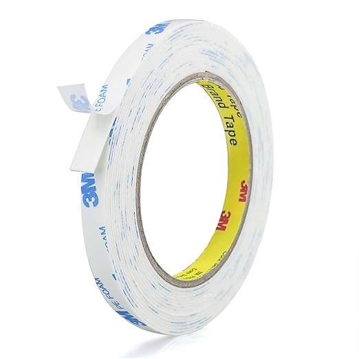 Double Sided Tape 0.39in x 16.5ft, Mounting Tape Heavy Duty, Removeable PE Foam by Doublesidedtape