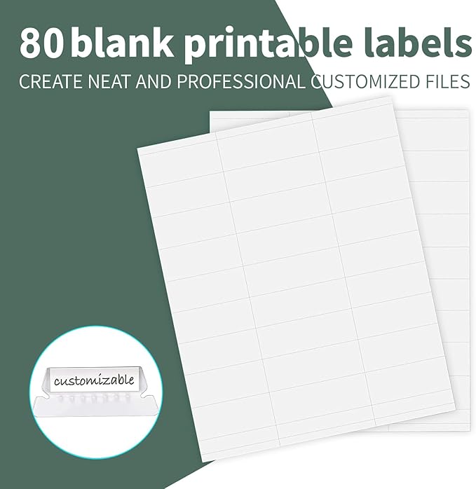 HERKKA Hanging File Folders, 80 Pack Reinforced Letter Size Hanging Folders - Image 6