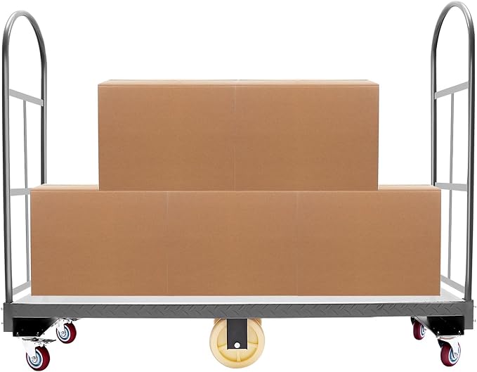 Heavy Duty, Narrow Aisle U-Boat Platform Truck, Premium Hand Truck Can Hold - Image 6