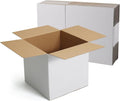 CRUGLA 10x10x10 White Shipping Boxes Set of 15 by CRUGLA