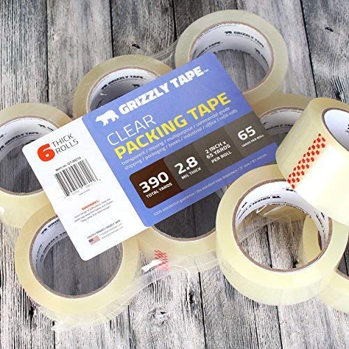 Grizzly Power Clear Packing Tape | Heavy Duty Packing Tape | 2.8mil Thick - Image 6