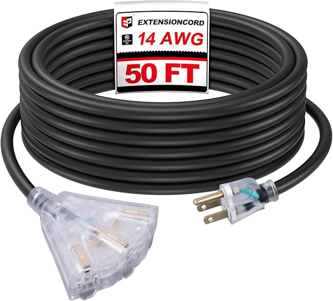 EP 50 Ft Lighted Outdoor Extension Cord by ENERGYPRO