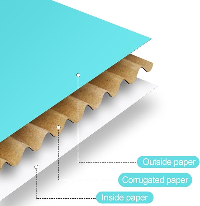 Spakon 50 Packs Shipping Boxes Cardboard Corrugated Mailer Packaging Boxes - Image 3