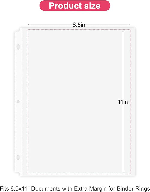 200-Pack Heavy Duty 8.5"x11" Sheet Protectors - Image 2