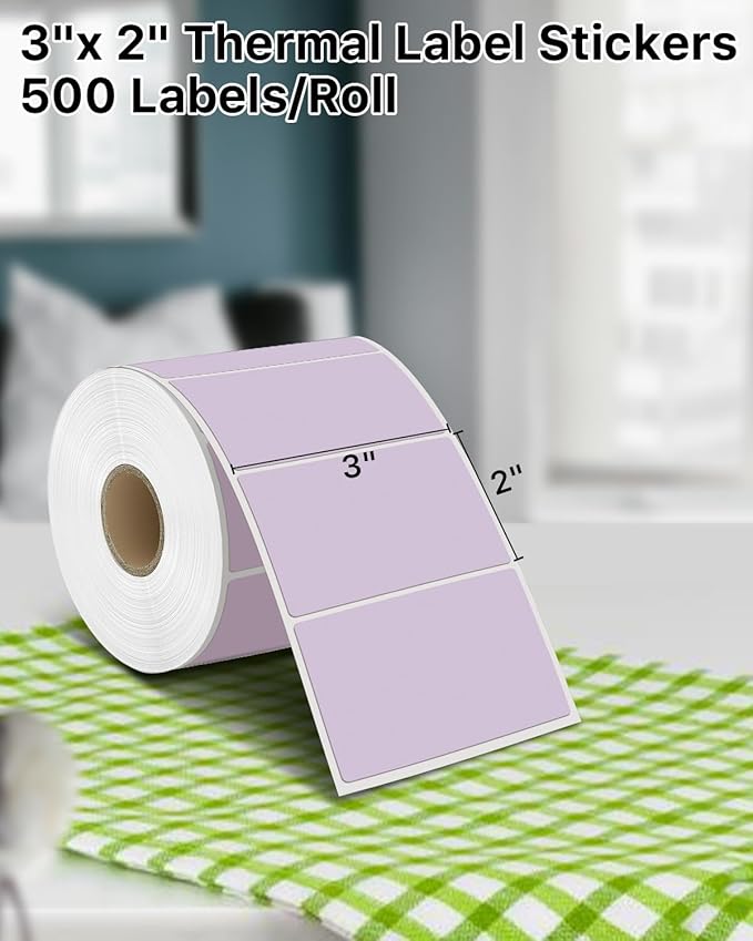 iEager 3" x 2" Thermal Labels, Rectangle Thermal Printer Stickers, - Image 2