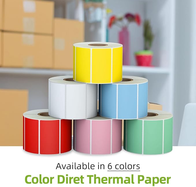 2.25" x 1.25" Yellow Direct Thermal Labels, Replacement - Image 9