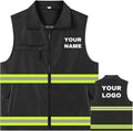 YOWESHOP Lightweight Zip-Up Safety Vest by YOWESHOP