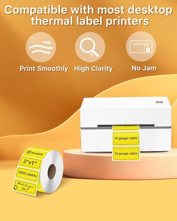 iEager 2x1 Inch Thermal Labels, Durable Shipping Label Printer Sticker - Image 5