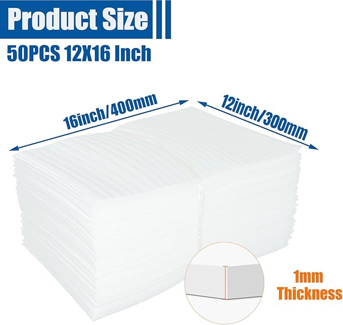 50PCS Foam Pouches, packing supplies, Foam Wrap Pouches - Image 2