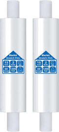 15in Stretch Wrap Roll with Handle, Heavy Duty 1200ft Shrink Wrap Roll by Elxrict