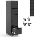 5 Drawer Locking File Cabinet by OPTYMIRA
