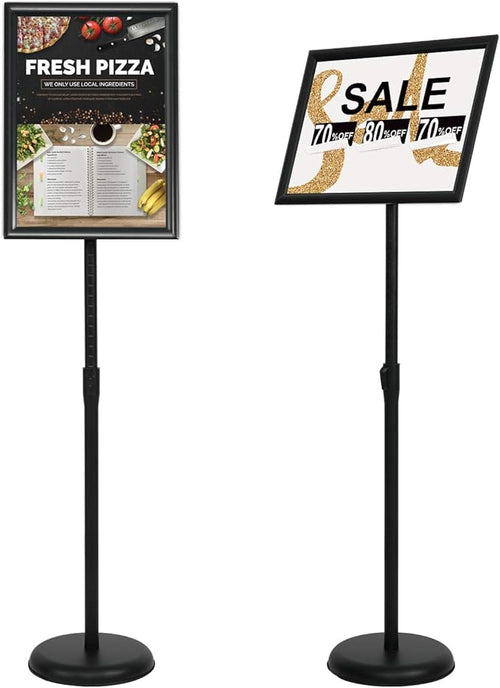 11 x 17 Inch Adjustable Pedestal Sign Holder Poster Stand, Heavy Duty Floor by VAIIGO