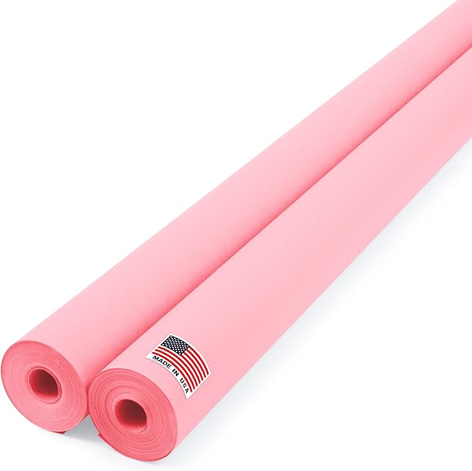 48" x 1200" Pink Kraft Paper Roll, 45 lbs Thickness, Made in USA Colored Craft by Paclord