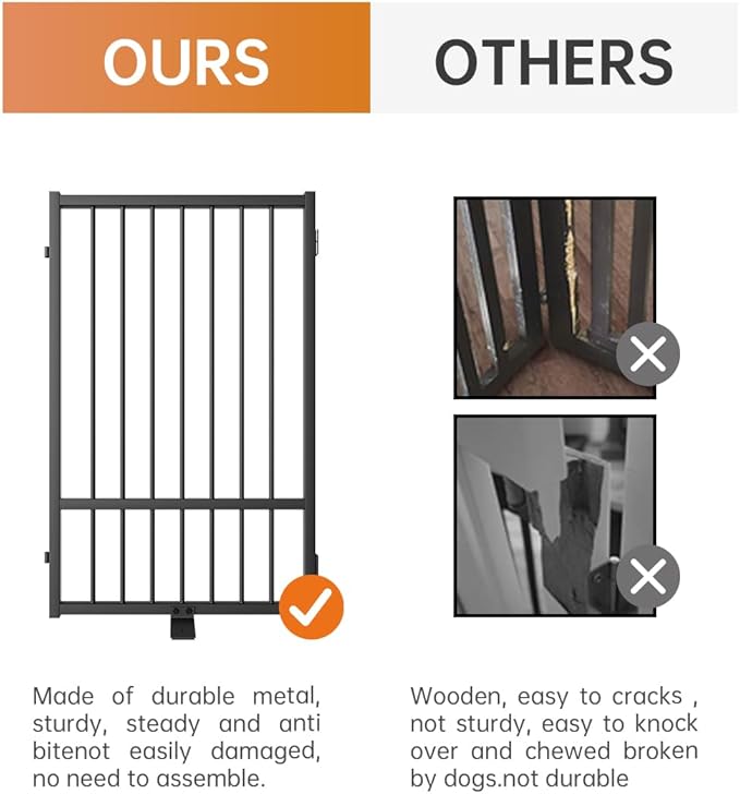 Full Metal Freestanding Dog Gate - Image 3