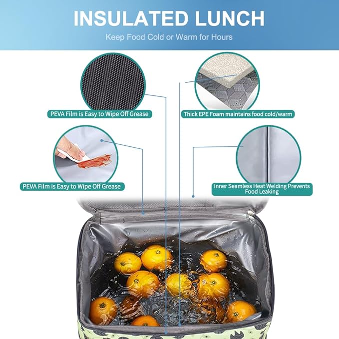 Iknoe Large Cooler Bag Collapsible 24 Can Insulated Bags Leakproof Lunch Cooler - Image 2