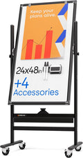 Rolling Dry Erase Board 24 x 48 by KAMELLEO