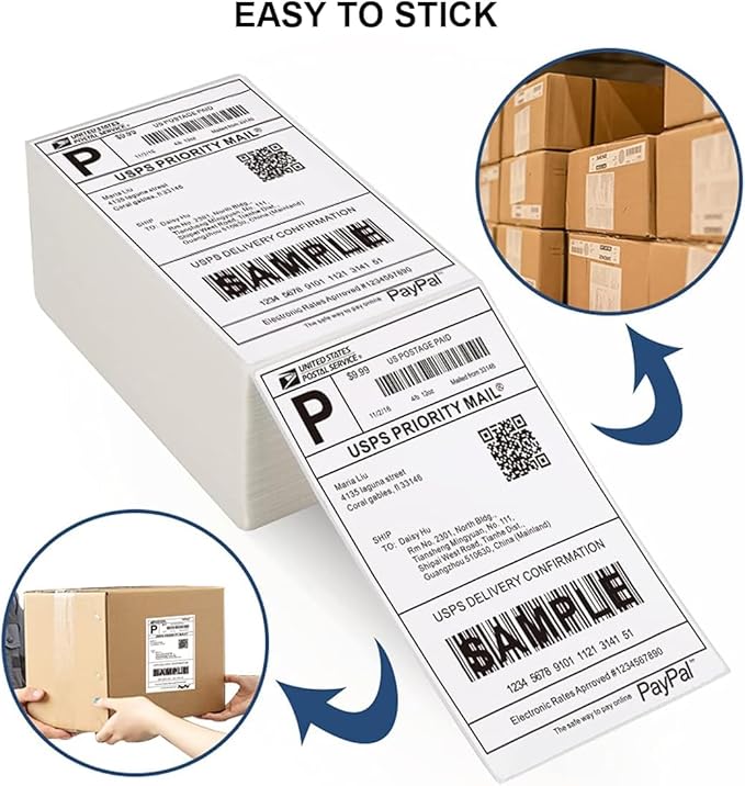 4”x6” Thermal Labels 2000 Labels, Shipping Label Thermal Paper - Image 2