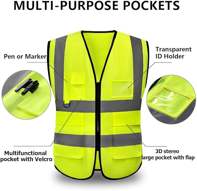 High Reflective Safety Vest for Men Women Breathable - Image 5