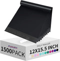Fuxury 1500 Pcs 12x15.5" Poly Mailers, Waterproof Mailing Envelopes by Fuxury