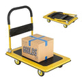Foldable Push Cart Dolly, Heavy Duty Flat Bed Cart by DIAMONDFORGEOFFICIAL