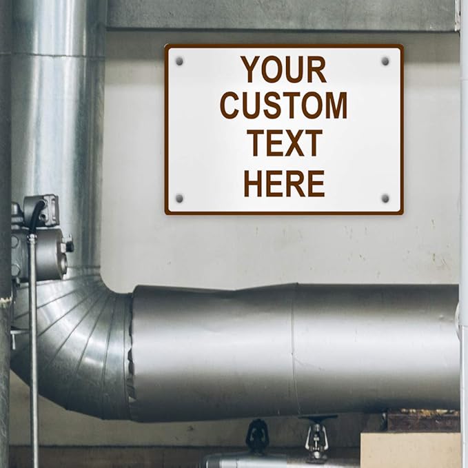 Aluminum Weatherproof Metal Sign Multiple Sizes Custom Personalized Text Here - Image 4