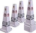 26.5" Caution Cones, 4-Sided Visible Safety Signs by OranclUS