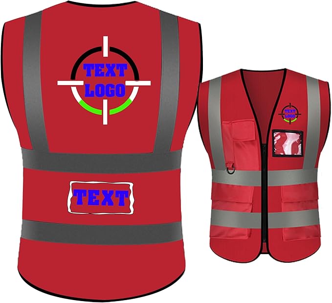 Personalized High Reflective Safety Vest Custom Hi Vis Safety Vest Men Women by SSYCWRSV