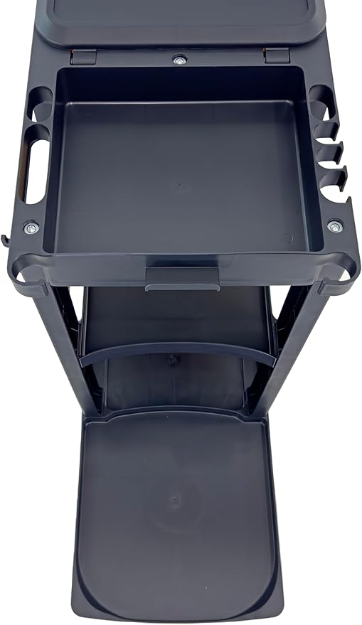 Compact Size Janitorial Cart | 3 Shelves | 25 Gallon Vinyl Bag - Image 4