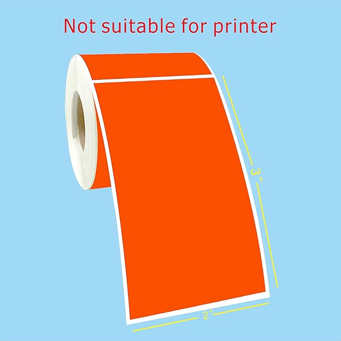 PARLAIM 3" x 5" Rectangle Color Coding Labels, 250 per Dispenser Box Roll - Image 2