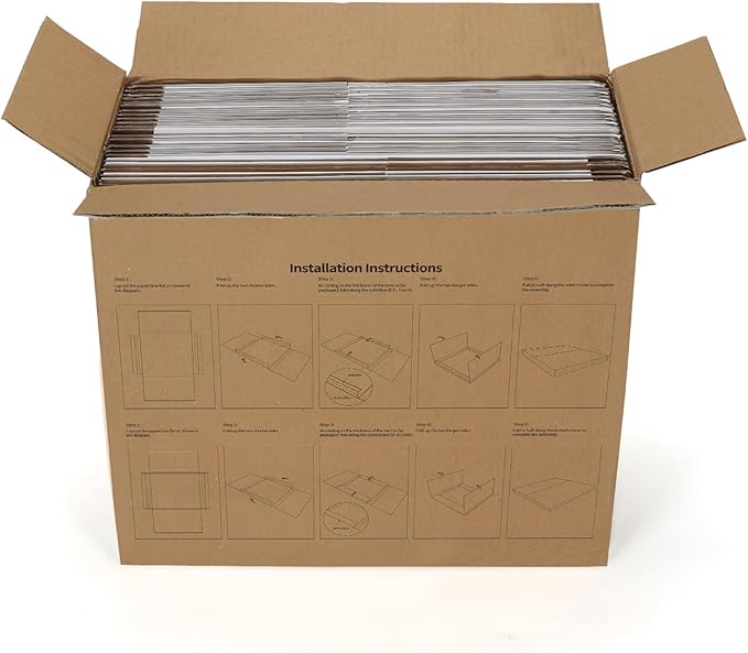 HORLIMER 12.8x12.8x1 Vinyl Record Shipping Boxes Set of 25, Moving Storage - Image 7