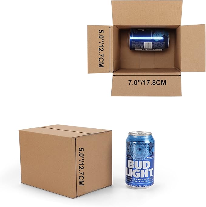 CRUGLA 40 Packs 7x5x5 Shipping Boxes Corrugated Cardboard Boxes Mailers - Image 2