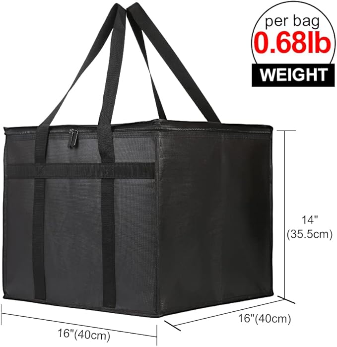 Bodaon Insulated Pizza Delivery Bag, Commercial Delivery Bag, Food Warmers - Image 2