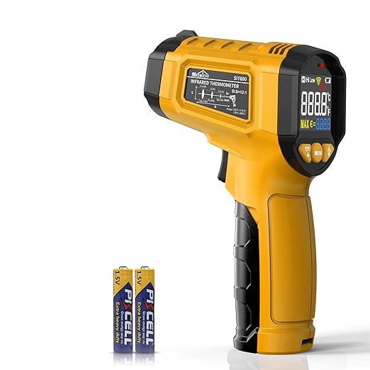 Infrared Thermometer Gun, SQECH Laser Thermometer Gun -58℉～1112℉, Non-Contact by SQECH