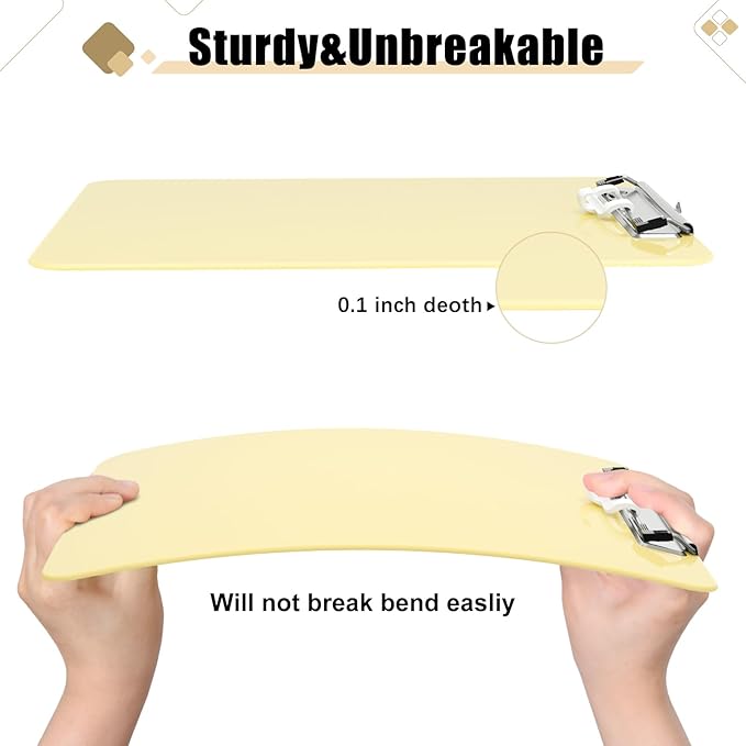 Hongri Plastic Clipboard with Pen Holder, Nurses and Women, Low Profile Clip - Image 4