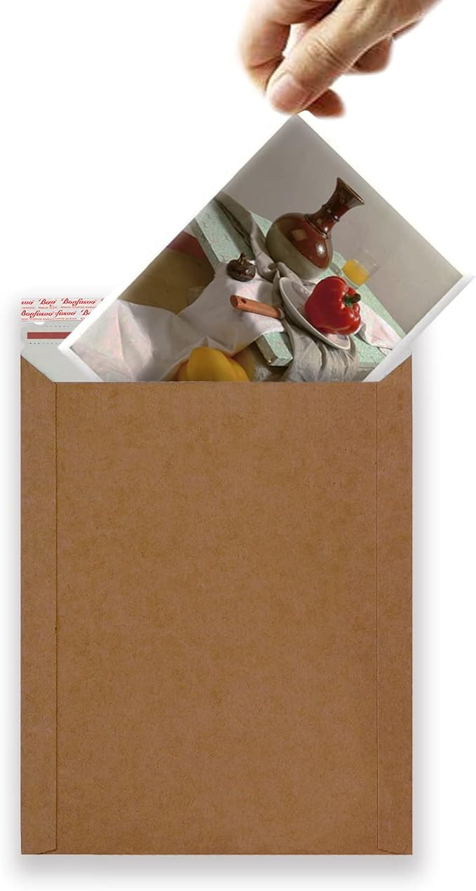 Rigid Mailers 30 Pack 6.25 x 8.25 inches Brown Self Seal Stay Flat Bulk - Image 3