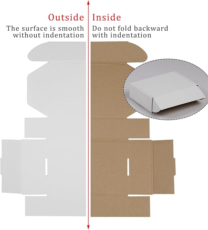 50 Pack 7x5x2 Inches Small Shipping Boxes, Moving Mailing Packing Box… - Image 3