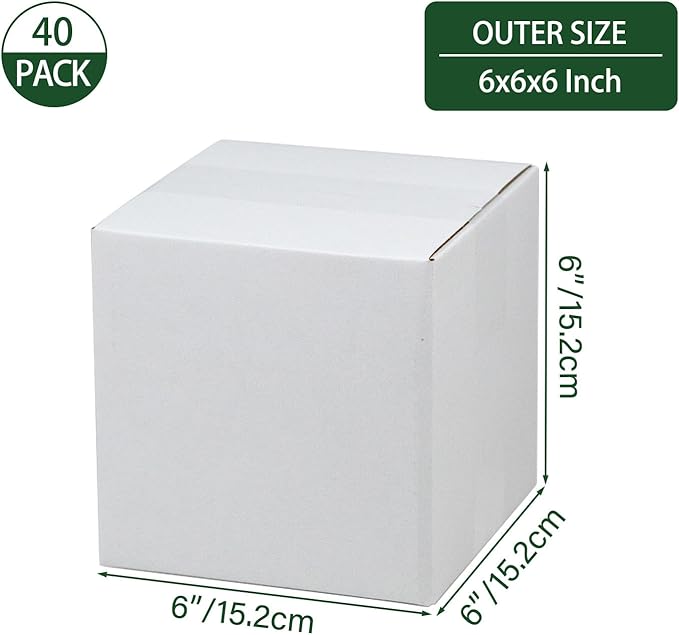 6x6x6 Inches Shipping Boxes Set of 40 - Image 2