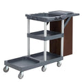 Commercial Traditional Janitorial 3-Shelf Cleaning Cart, Janitorial Carts on by Towallmark