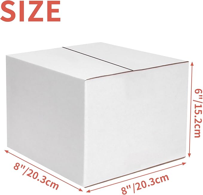 25 Packs Small Shipping Boxes 8x8x6 Inches - Image 2