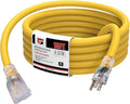 EP 15 Ft Lighted Outdoor Extension Cord by ENERGYPRO